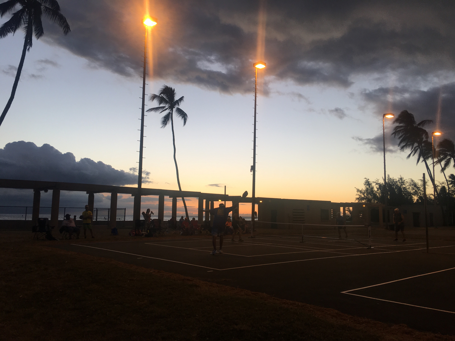 Pickleball courts at Haleiwa Beach Park Haleiwa, Oahu, HI