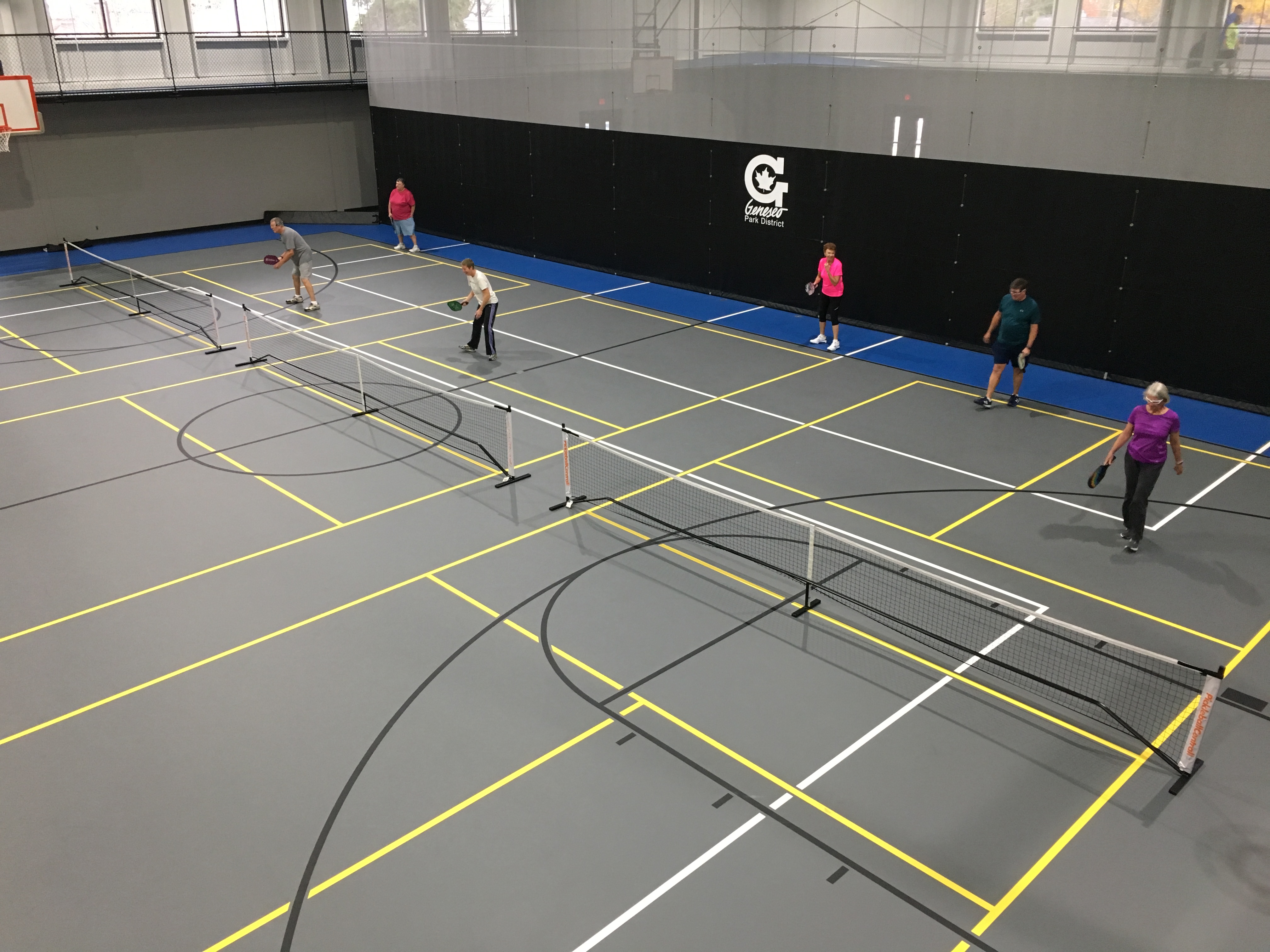 Pickleball courts at Geneseo Community Center - Geneseo, IL