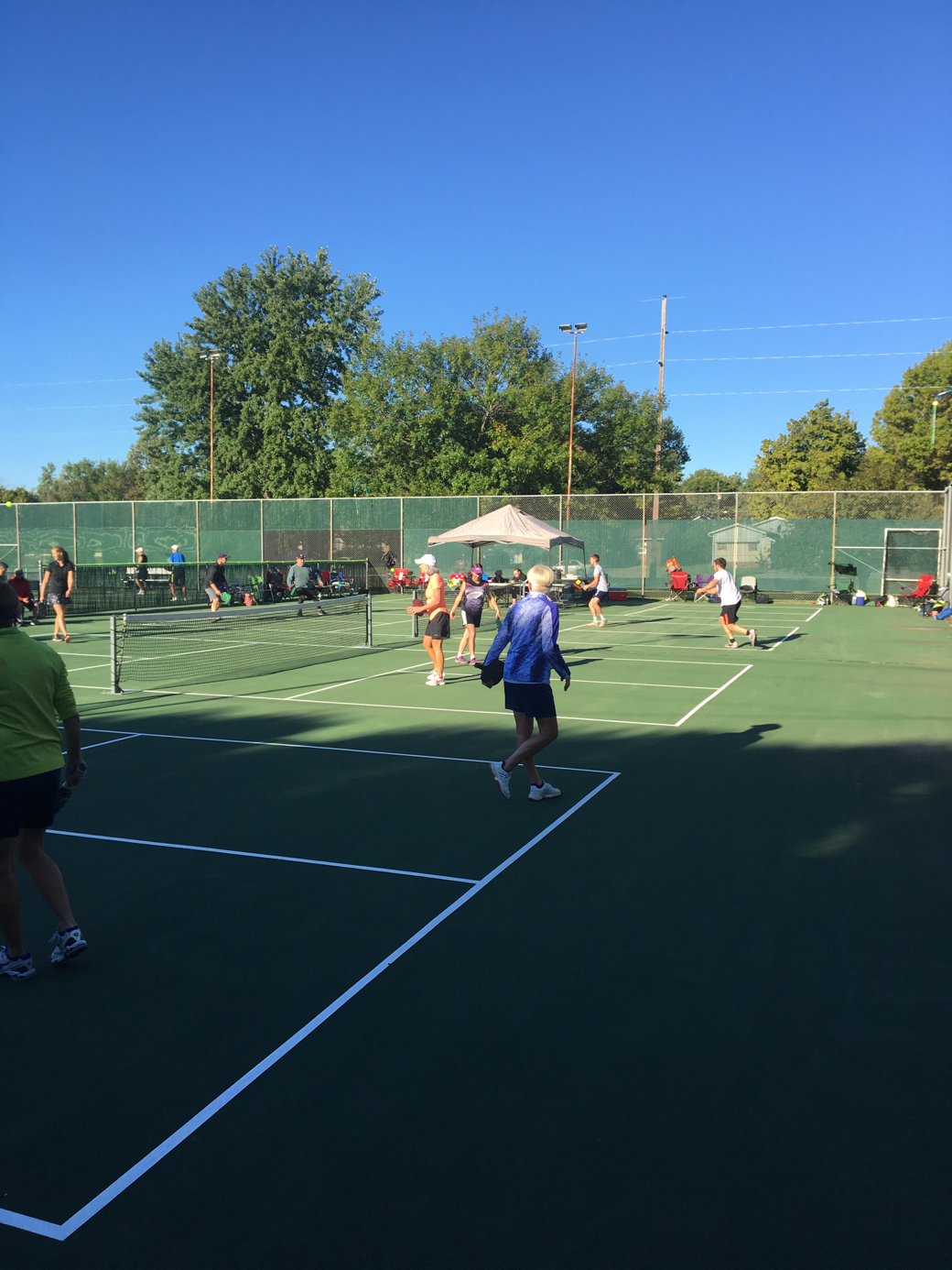 Pickleball courts at Allen Lcountymeadowbrook Park - Iola, KS