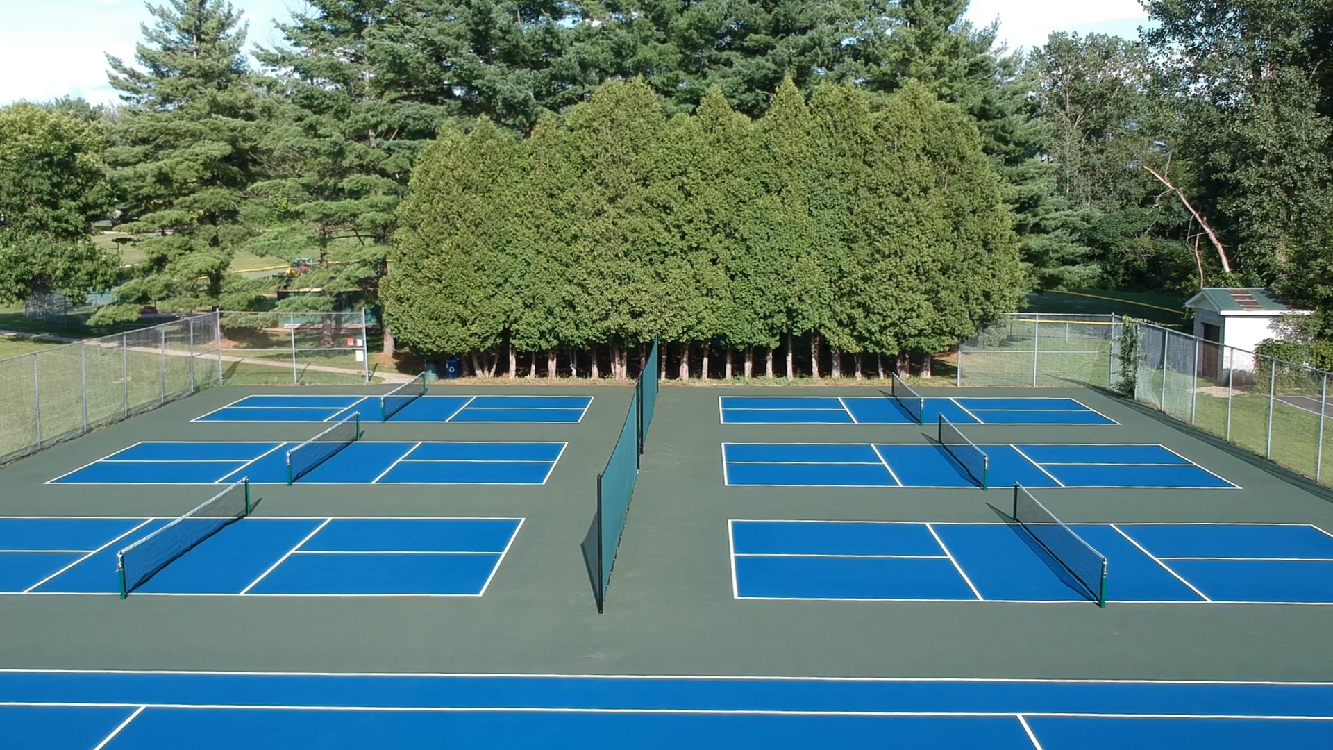 Pickleball courts at Cascade Street Park Essex Junction, VT