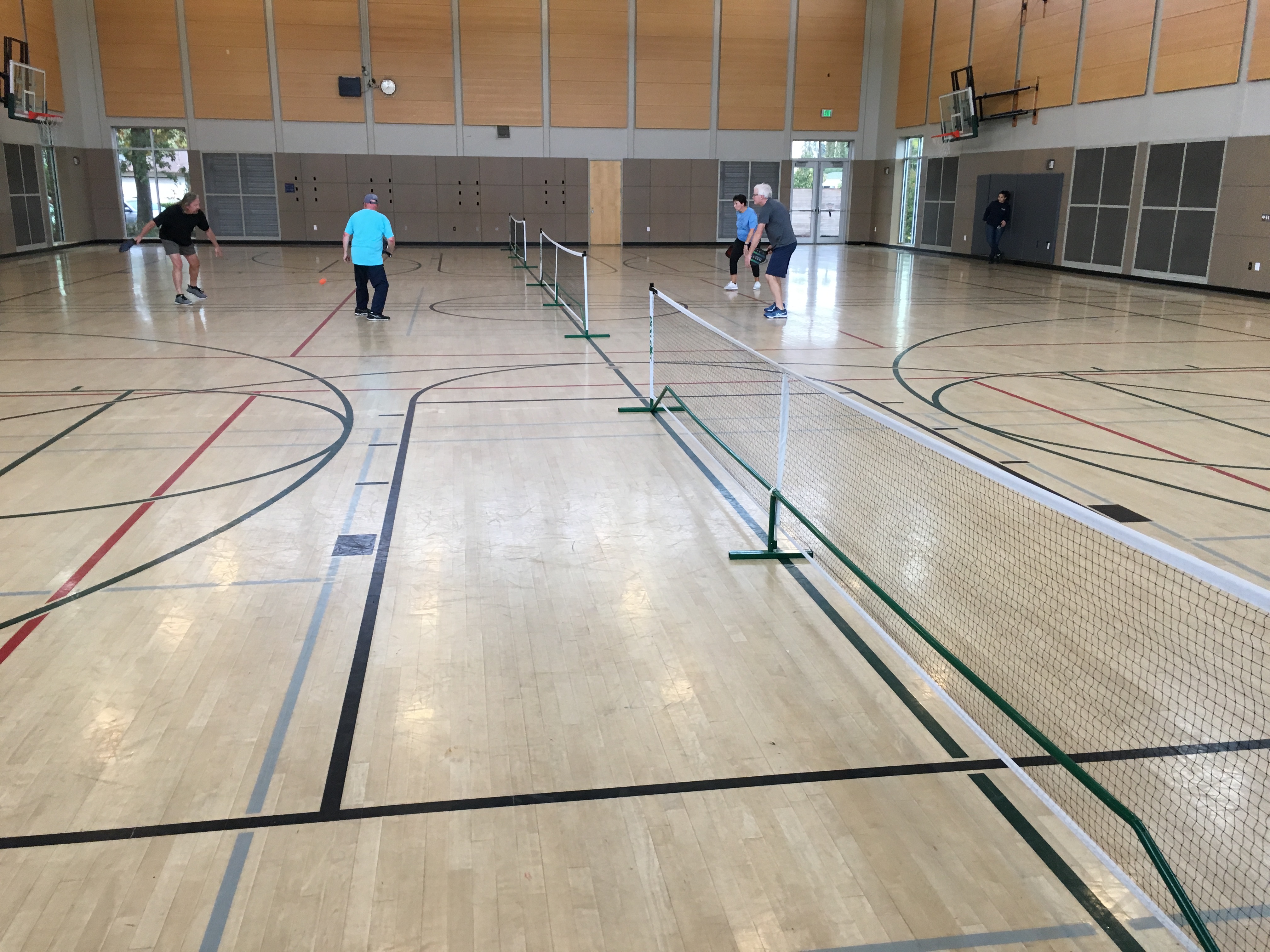 Pickleball courts at Les Gove Park Gymnasium Auburn, WA