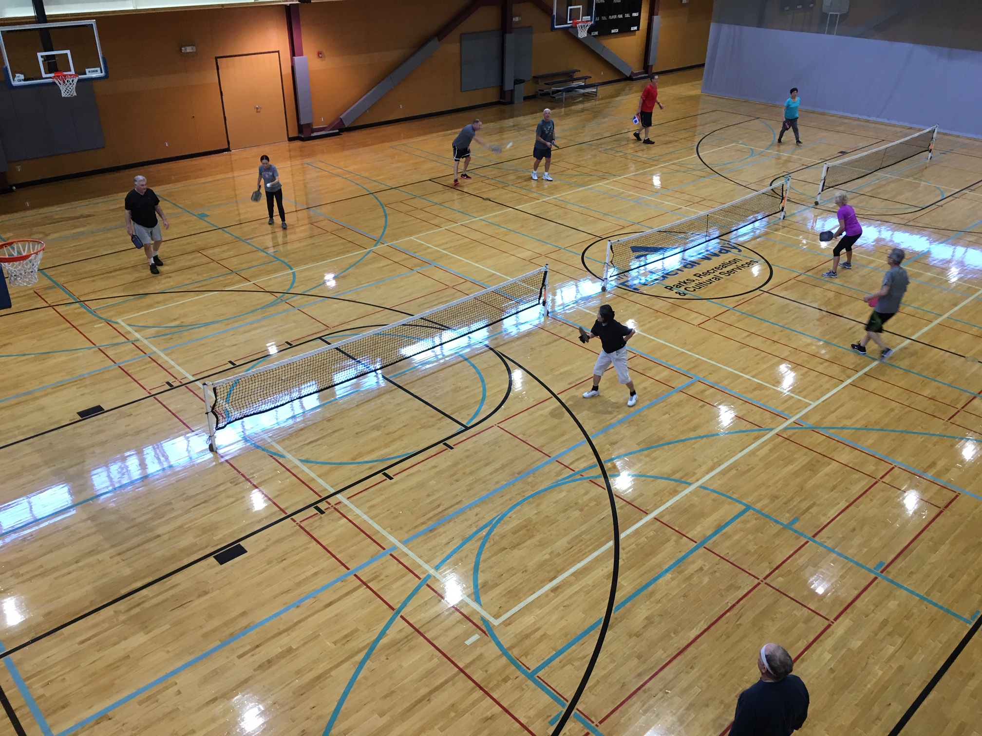 Pickleball courts at Federal Way Community Center Federal Way, WA