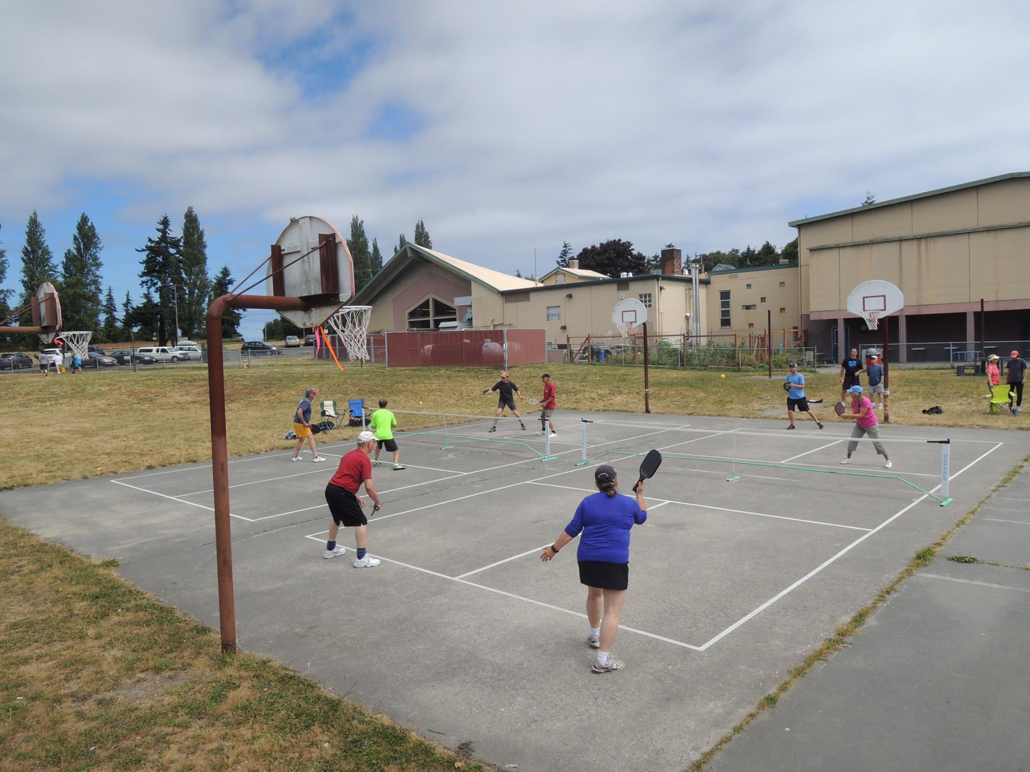 Pickleball courts at Mountain View Commons Port Townsend, WA