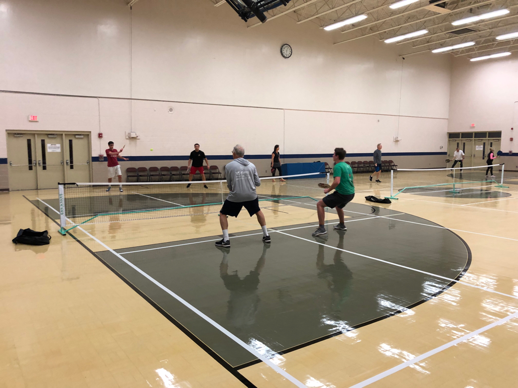 Pickleball courts at Bill Johnson Community Bldg•Roswell Area Park•RAP