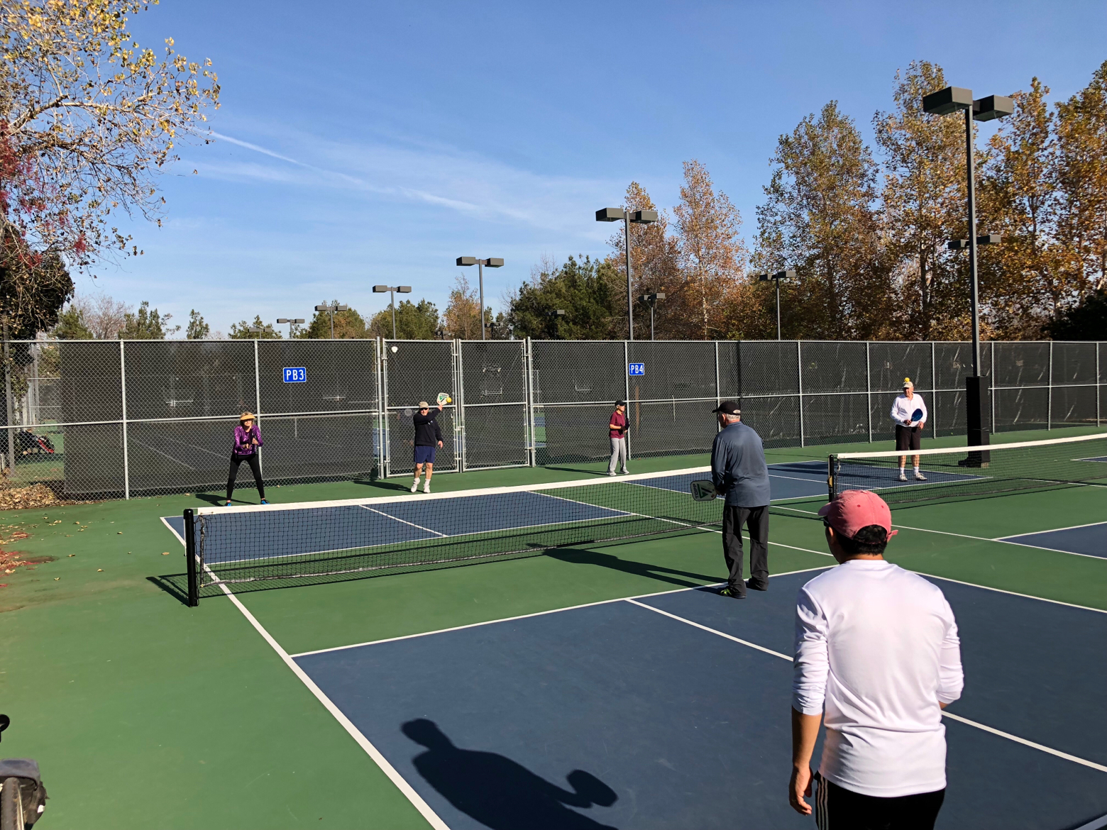 Pickleball courts at Walnut Park Davis, CA