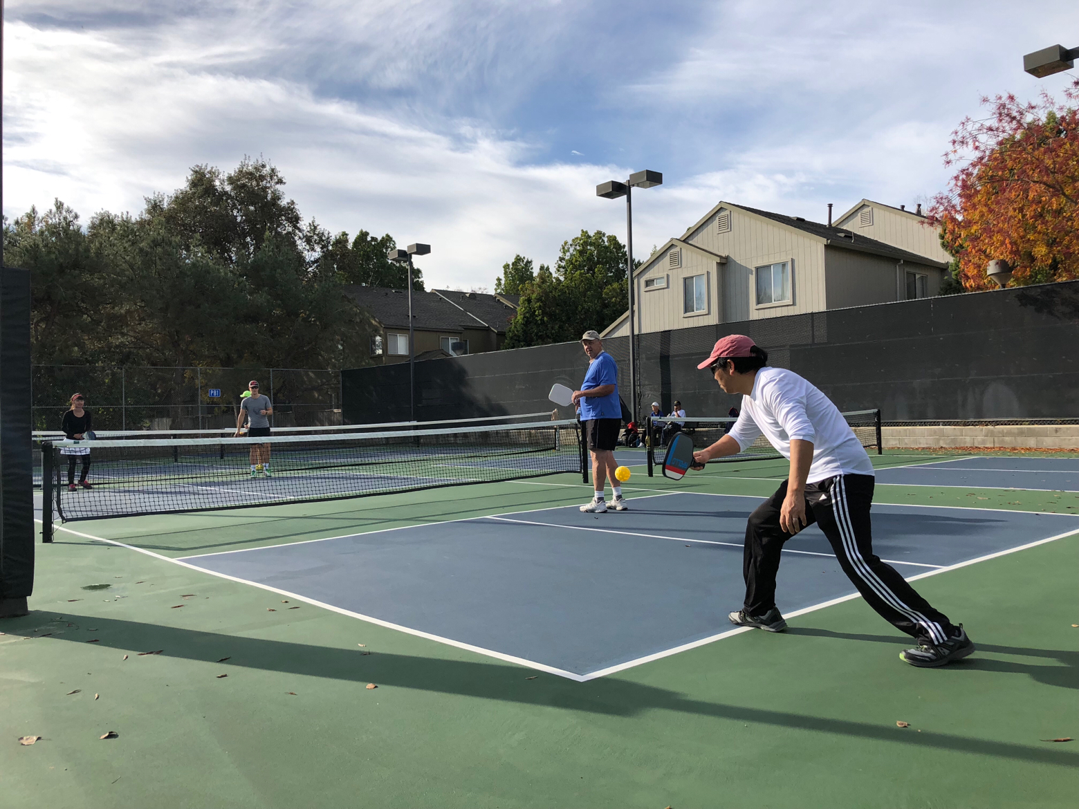 Pickleball courts at Walnut Park Davis, CA