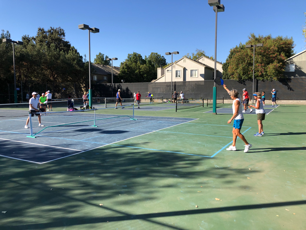 Pickleball courts at Walnut Park - Davis, CA