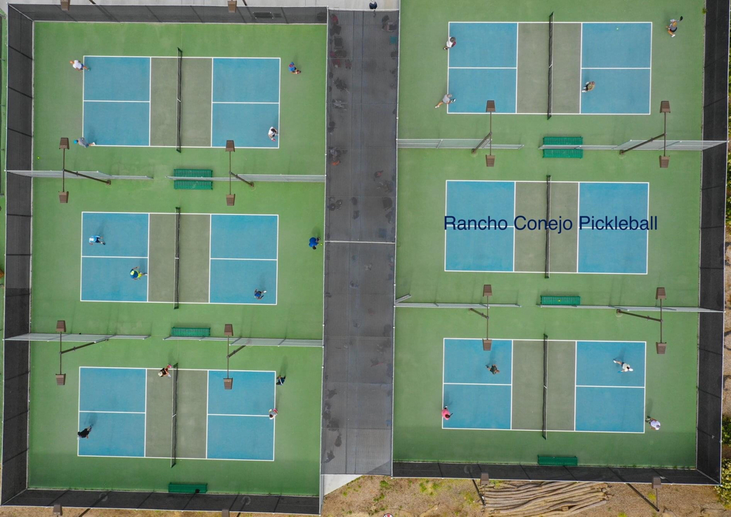 Pickleball courts at Rancho Conejo Playfields Thousand Oaks, CA
