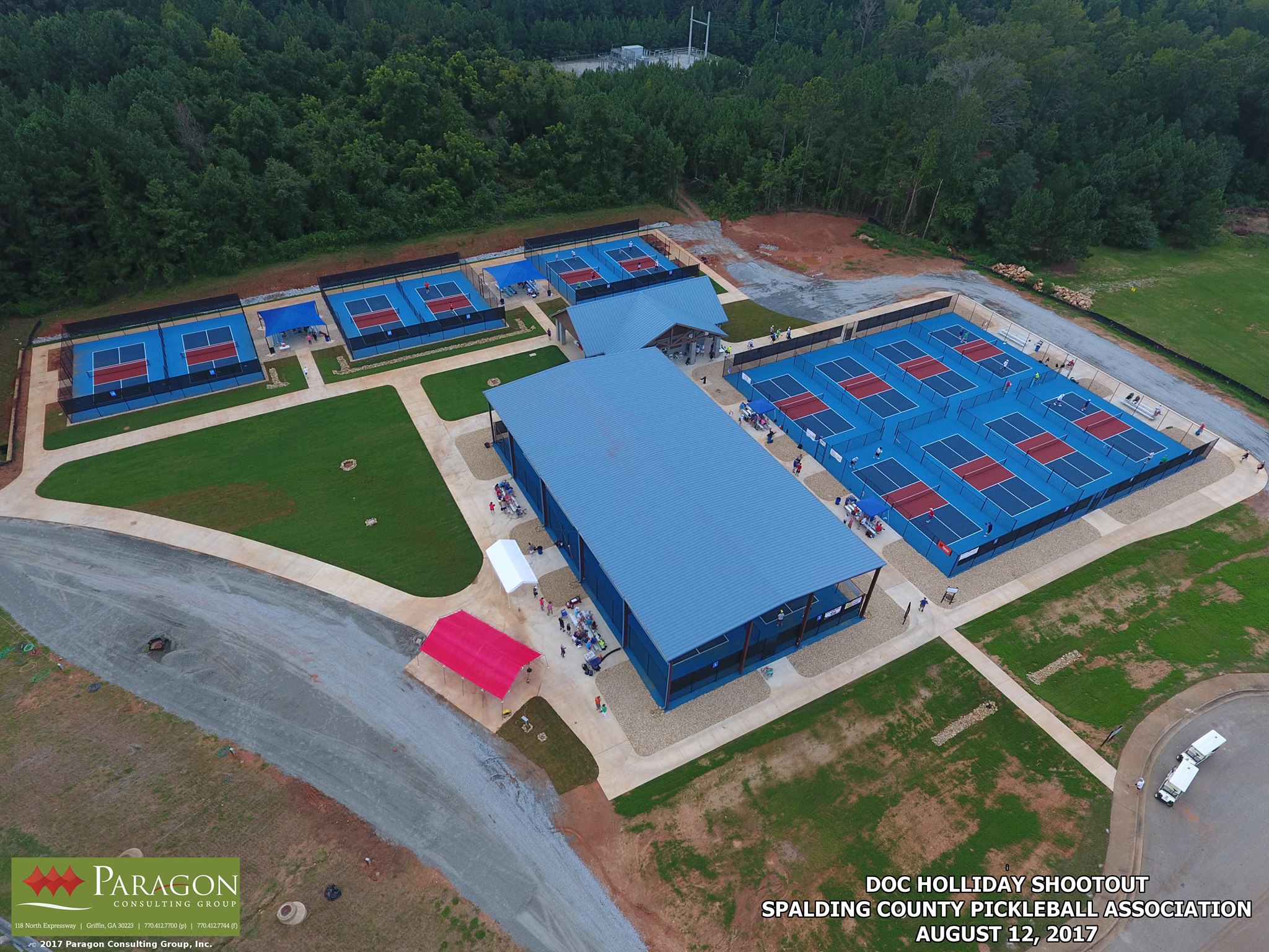 Pickleball courts at Spalding County Pickleball Complex Griffin, GA