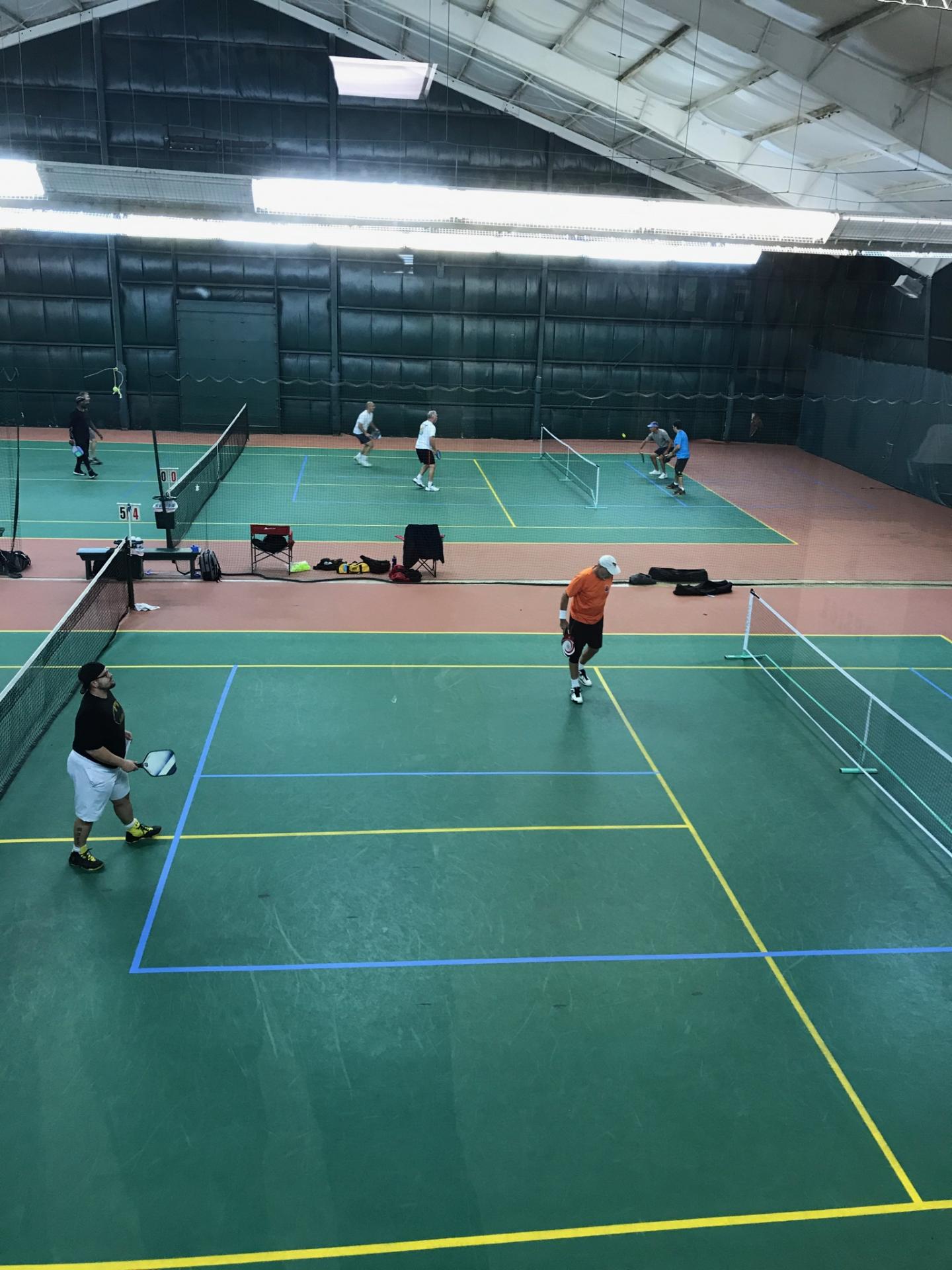 Pickleball courts at Bay County Racquet Club Cambridge , MD