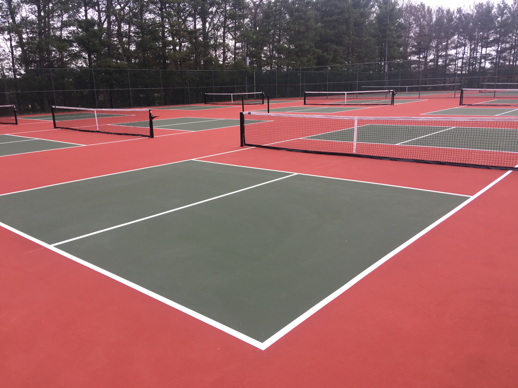 Pickleball courts at Toms River Bey Lea Park Toms River NJ New Jersey