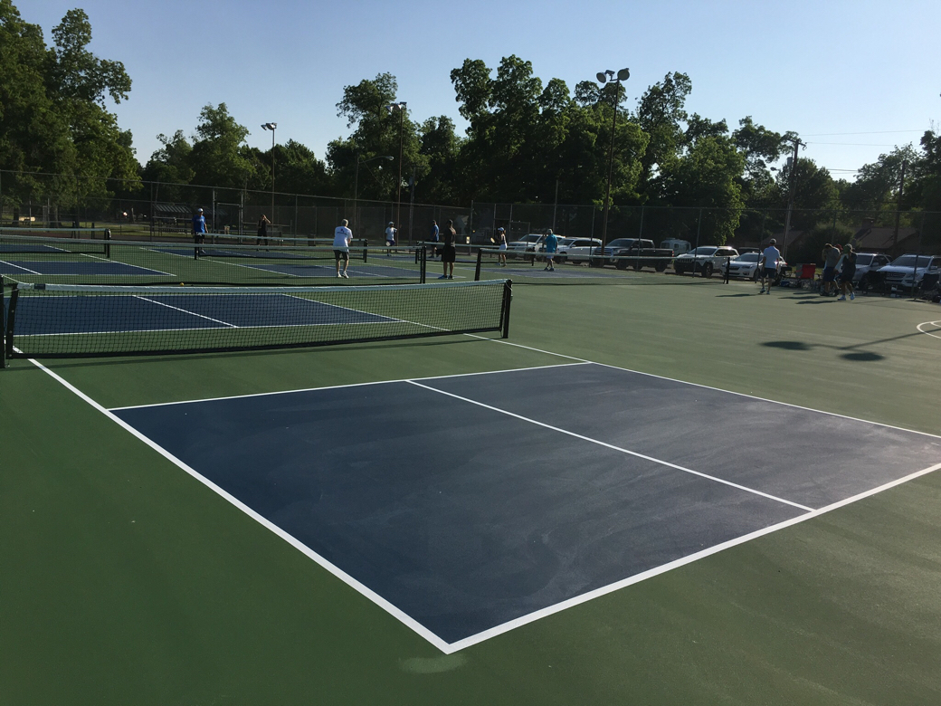 Pickleball courts at Heller Park Tulsa, Oklahoma