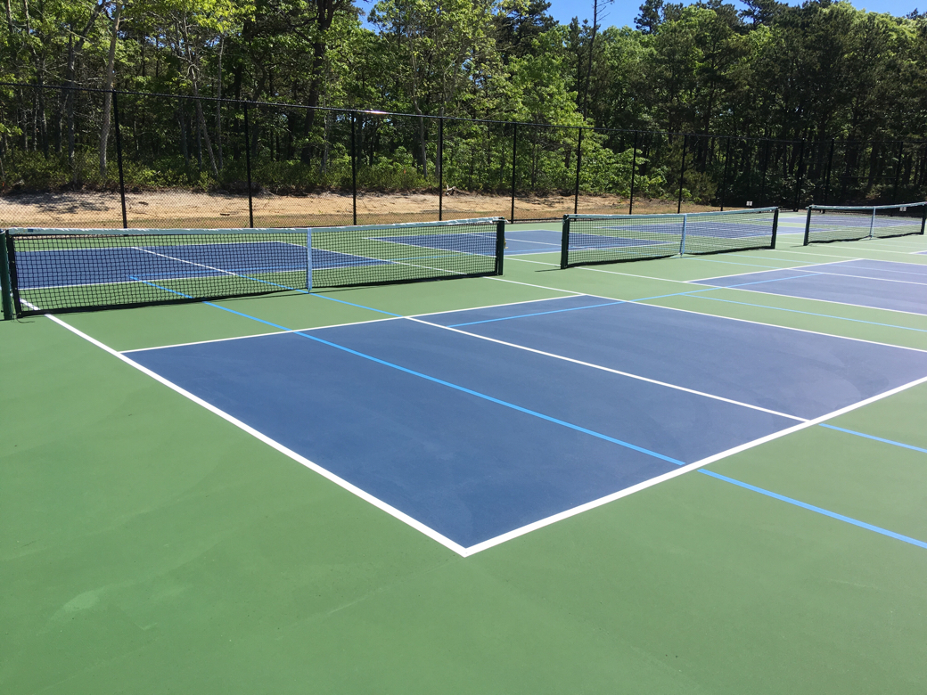 Pickleball courts at Dennis Wixon Courts South Dennis, MA