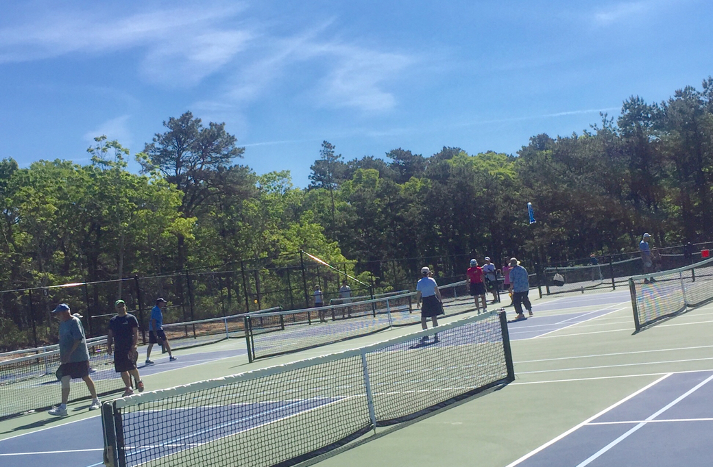 Pickleball courts at Dennis Wixon Courts South Dennis, MA