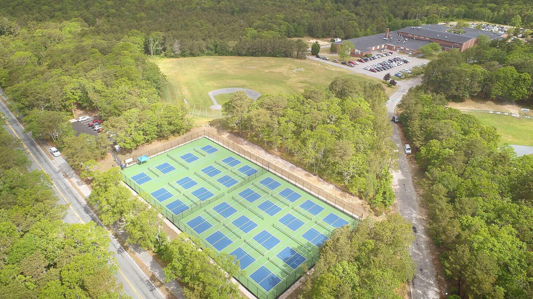 Pickleball courts at Dennis Wixon Courts South Dennis, MA