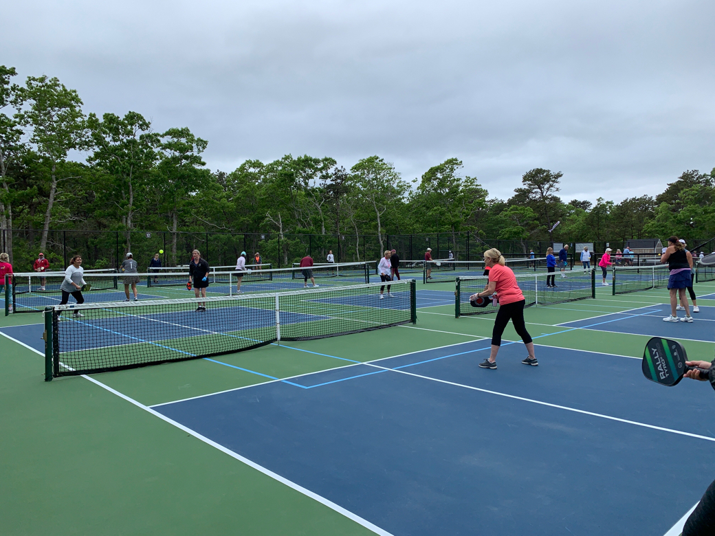 Pickleball courts at Dennis Wixon Courts South Dennis, MA