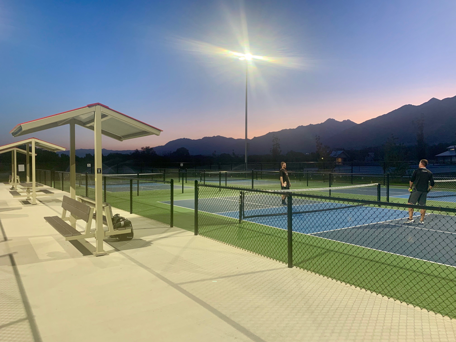 Pickleball courts at Wheadon Farm Park Draper, UT