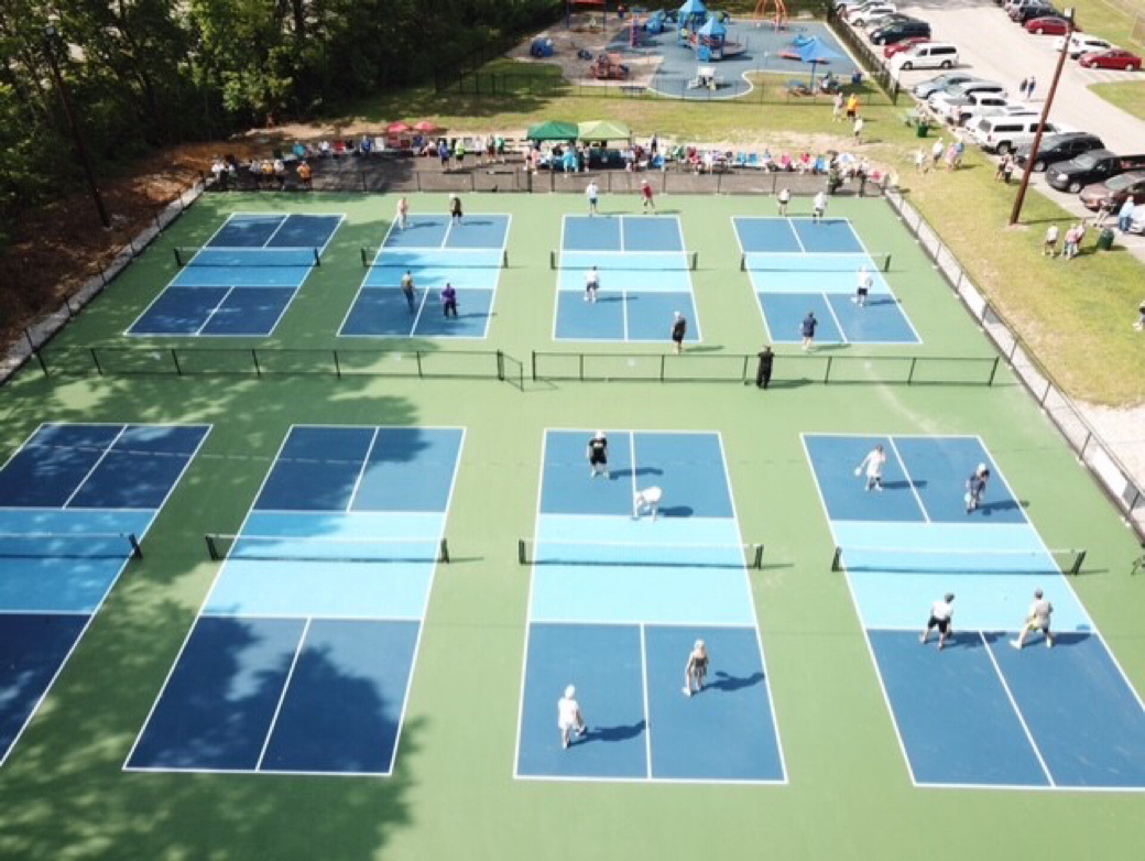 Pickleball courts at Clear Creek Park Richmond IN