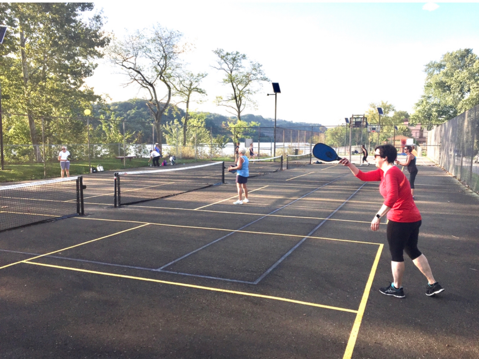 Pickleball courts at Verona Riverbank Park Verona, PA