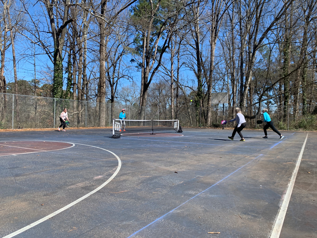 Pickleball courts at Chosewood Park Atlanta, GA